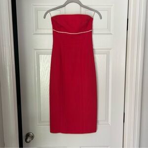 Narciso Rodriguez Strapless Red Dress 2